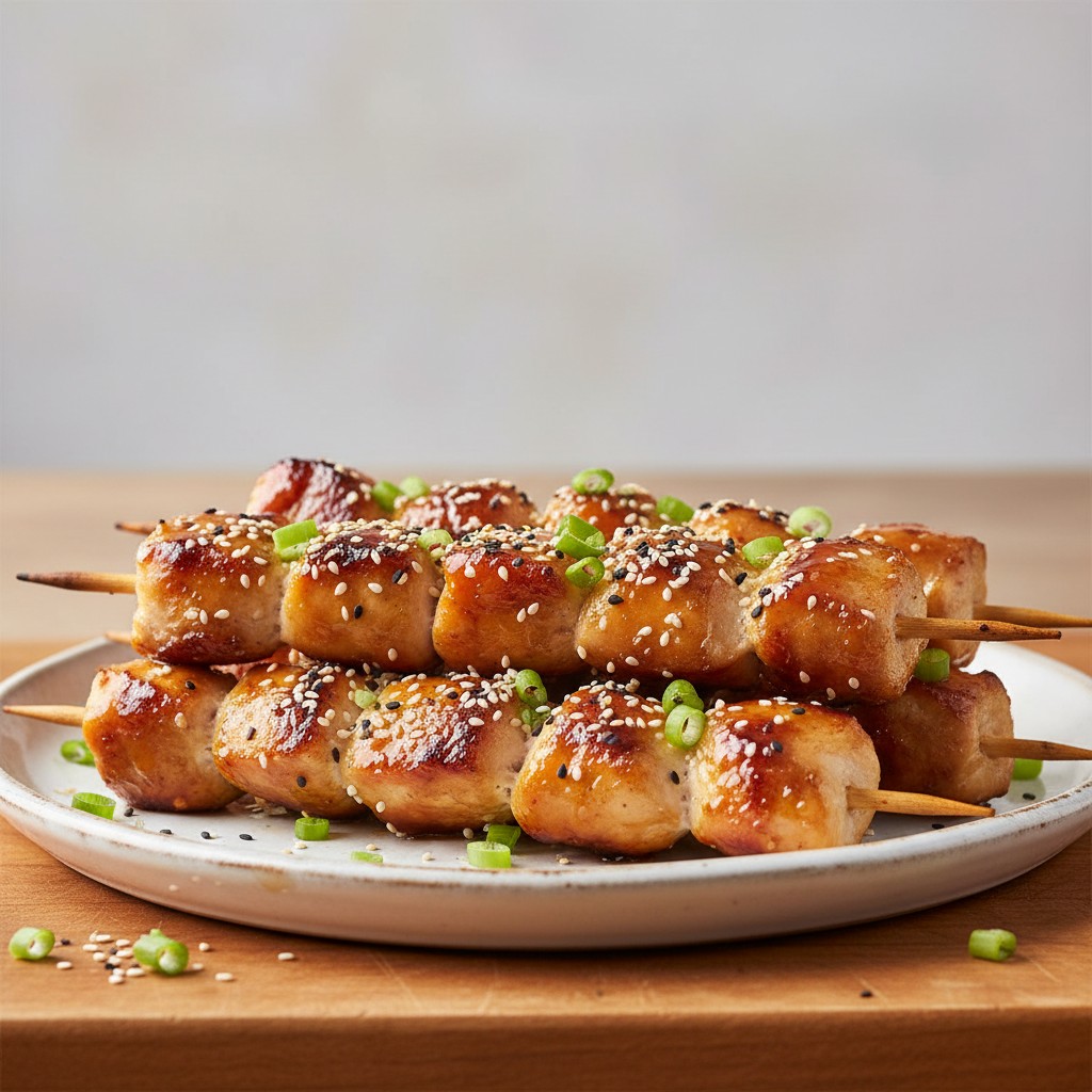 Brochettes de Poulet Teriyaki à l'Air Fryer : Recette Facile en 15 Minutes