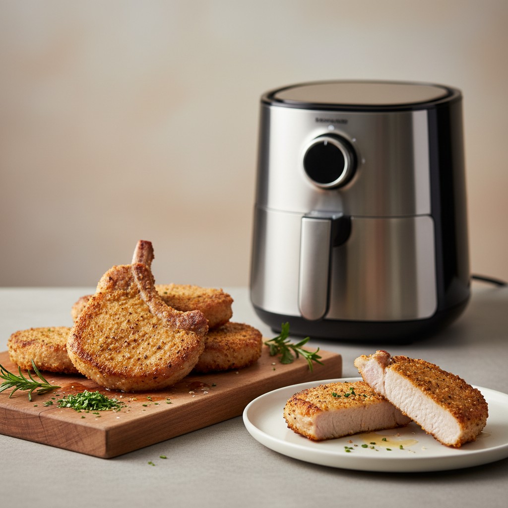 Côtelettes de Porc à l'Air Fryer : Dorées et Juteuses en 15 Minutes